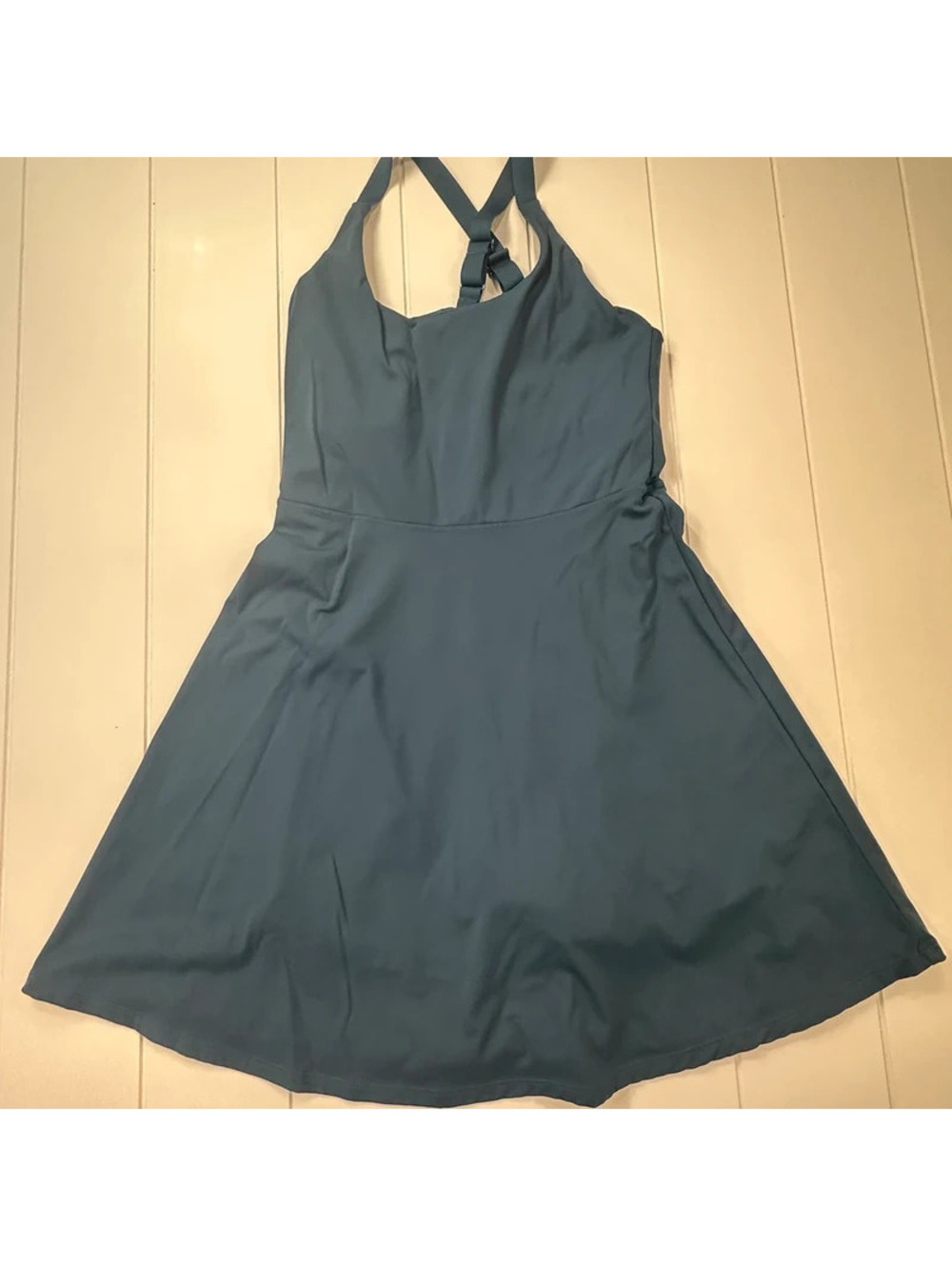 Athletic dress with built in shorts